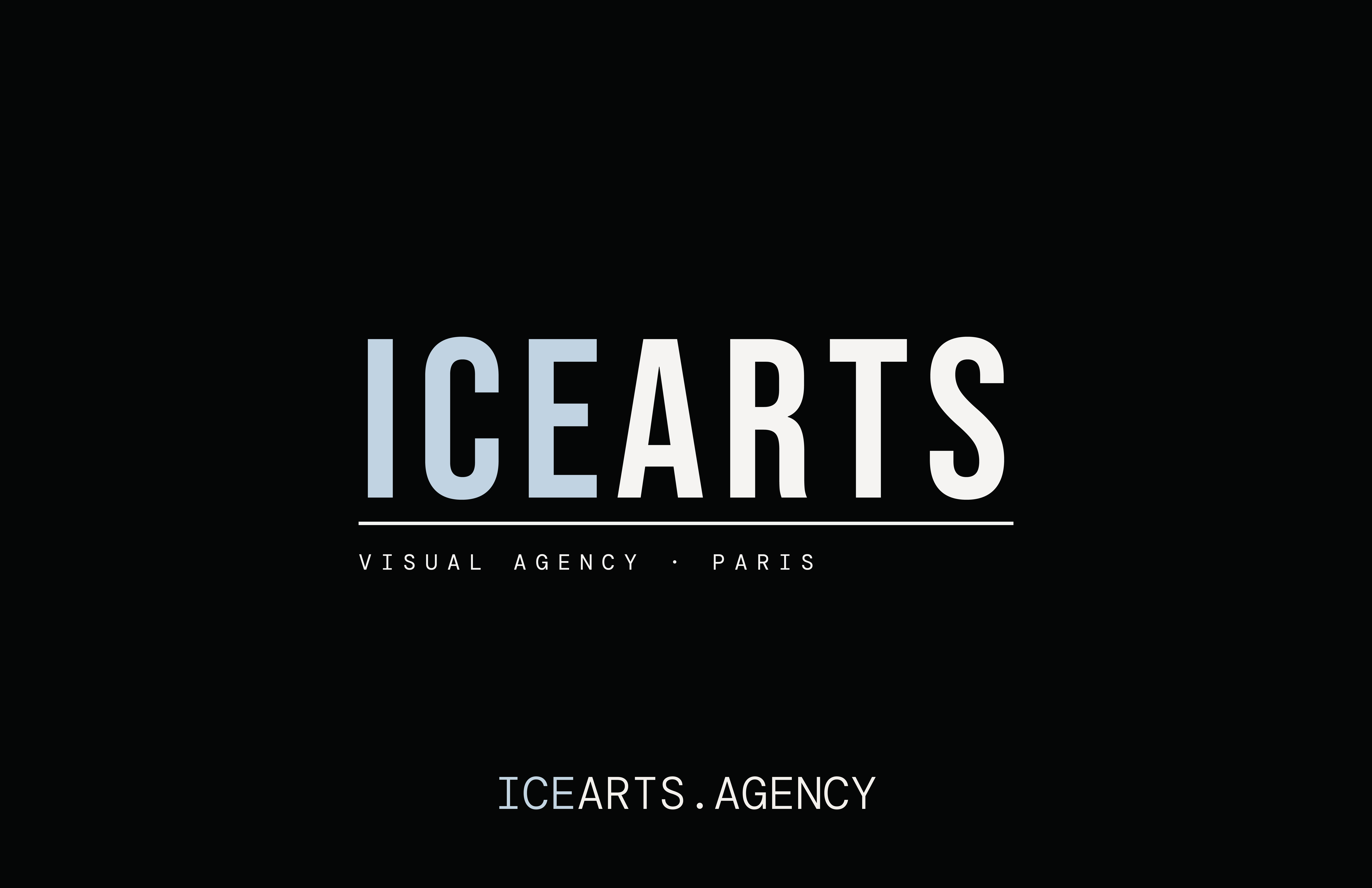 Carte de visite ICE ARTS — recto